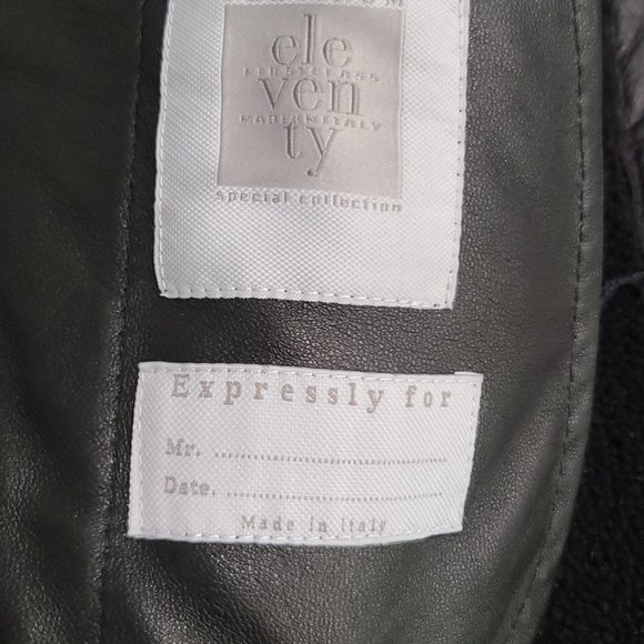 Eleventy Platinum Special Collection Lambskin/Shearling Zipped Bike… - Picture 8 of 9